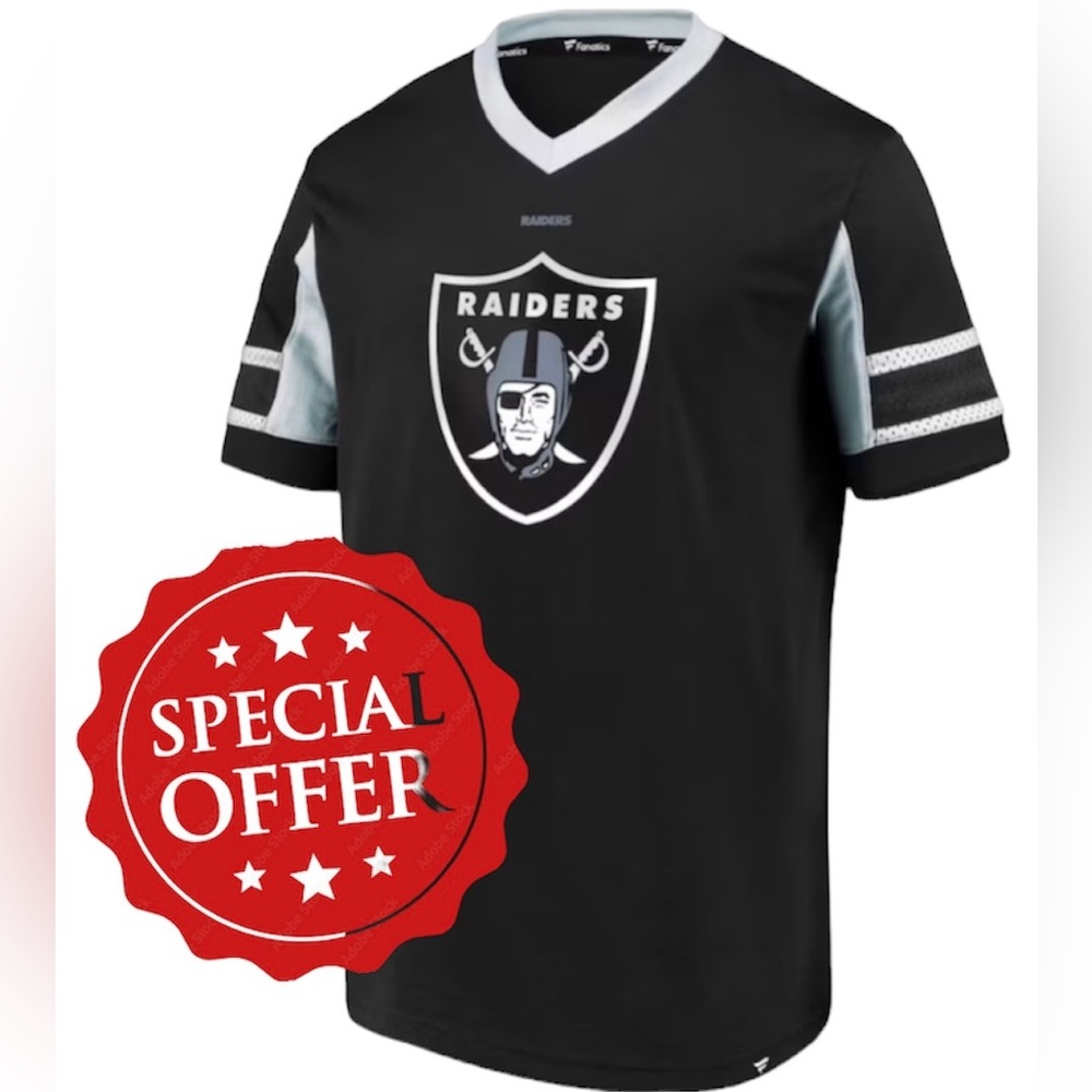 RAIDERS Josh Jacobs Las Vegas Raiders T-shirt
 Hashmark
Player Name & Number